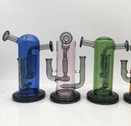 Büyük Gözlük Çift Jant Bong Bongalar Sigara Waterpipes Beher Heady Cam Bubbler Su Bongs