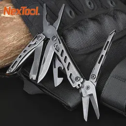 Tang Nextool Mini Flagship EDC Tools 10in1 Multitool Topp Kniv sax Trådskärare Skruvmejsel camping Folding Knivöppnare