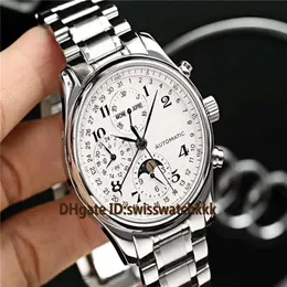 SH New L2 773 4 78 3 Watches Swiss L678 2 Automatic Multifunction Chronograph Moonphase Display CNC Steel Case Sapphire Crystal Me307N