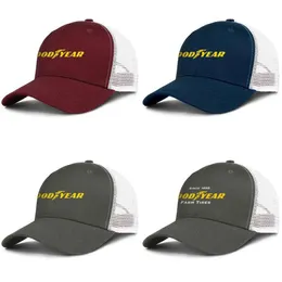 Goodyear mens and women adjustable trucker meshcap custom fashion baseball personalized classic baseballhats tires logo goodyear t3347