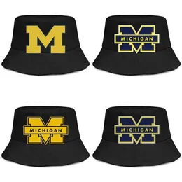 Logotipo de futebol de Michigan Wolverines para homens e mulheres buckethat personalizado