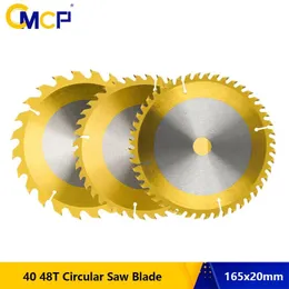 Delar CMCP 165mm Wood Saw Blade Carbide Tipped TCT Circular Saw Blade för Woodworking Cutting Disc