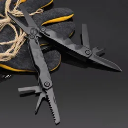 Schaar Black Garden Tools Składanie nożyczek Stal nierdzewna Multitool -Składana Składanie Noża Pilnik EDC Outdoor Survival Ręka Ręka nożna