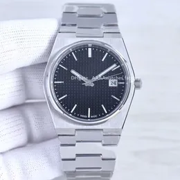 Mens Watch T137 Lüks Mavi Otomatik Mekanik Cam Alt Çelik Kayış Hareketi Bilek Saatleri Tasarımcı Saatler 40mm Montre Homme Katlanır Toka Otomatik Takvim