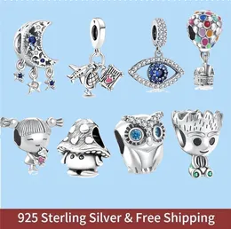 925 Sterling Silber Charms für Pandora Schmuck Perlen Farbe Frauen Anhänger Schmuck Galaxie Sternenhimmel Charms