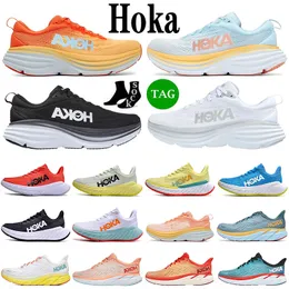2023 Hoka One One Running Shoes Hokas Bondi 8 Carbon X2 Clifton Challenger ATR 6 Women Men Top Top Mesh Triple White on Cloud Kawana Sports Sneakers Size 36-45