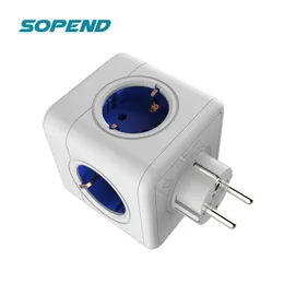 Adaptadores Sopend Smart UE Plug USB C com Switch 4 pontos de venda Power Strip Sobrecarga Proteção de rede Filtro French for Home