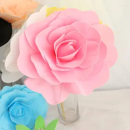 Kwiaty dekoracyjne 30 cm duża pianka Róża sztuczna dekoracja ślubna kwiatowa z scenicznymi rekwizytami Wewnień do wystroju domu