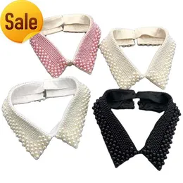 Beyou New Handmade Fashion Sorority Peter Pan style Women Fake pearl vintage collar necklace