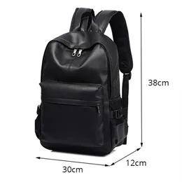Designer- Fashion Men Backpack Men's Backpacks for Teenager Luxury Designer PU Leather Backpacks Male High Quality Travel2557
