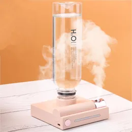 가습기 물병 휴대용 가습기 충전식 aromatherapy humidificador USB Aroma Air Diffuser가있는 야간 램프 여행을위한 야간 램프