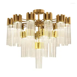 Pendelleuchten Nordic Led Kristall Kronleuchter Decke Vintage Lampe Dekorative Artikel für Home Deco Maison Küche Licht