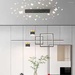 Pendant Lamps LED Lamp Modern Minimalist Restaurant Romantic Starry Sky Top Coffee Table Bar Loft Decor Touw