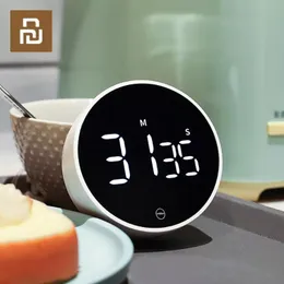 Acessórios Novo YouPin Miiiw Timer rotativo Brilho Ajustável LED magnético Display Digital portátil Cozinha de cozinha simples Clorpos