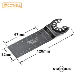 Extra lange Bimetall-Multitool-Sägeblätter von Zaagbladen Plus für Starlock-System-Multimaster-Maschinen. Renovieren Sie ein oszillierendes Tauchsägeblatt