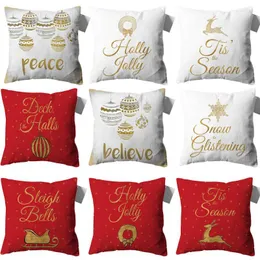 Pillow Christmas Pillowcase S Decorations For Home Sofa Cover Throw Pillows Gift