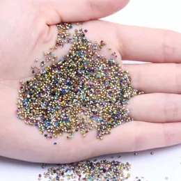 Decorações de arte da unha Mini strass de ponto de vidro de vidro MUITAS CORES SS4 1,5 mm 1440pcs pedras brilhantes de strass lixo de miçanja diy unhas