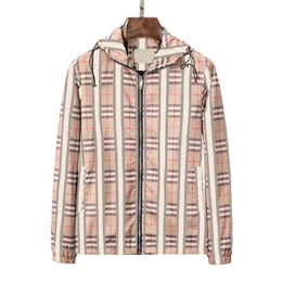 Multi Style Classic Plaid mens hooded jacket Designer jacket men Fashion Casual windbreaker Spring Summer coat Size M--XXXL