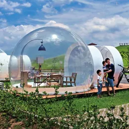Klare Camping-Kuppel, 4 m Durchmesser, aufblasbare Blase, Lodge-Zelt, Haus, Fabrik, ganzes billiges Gebläse204e