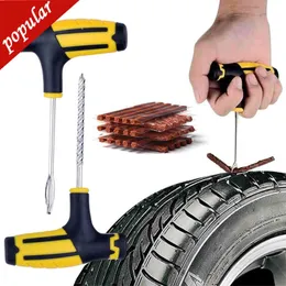 Kit de ferramentas de reparo de pneus de carro novo com tiras de borracha Plugding de punção de pneu sem câmara Conjunto de plugding para motocicletas de motocicleta acessórios para carros de garagem