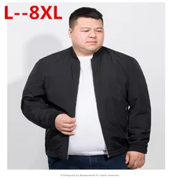 メンズジャケット10xl 8xl 6xl 5xlプラススプリングコートメンブランド服ファッション男性ボンバージャケットトップ品質のアウトウェアブラックアーミーグリーン