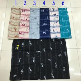 New Arrival Fashion Newest Musical Note And Cat Print Scarf Animal Pattern Shawl Hijab Wrap Symbol288i