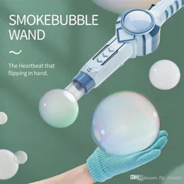 Magic Bubble Machine Gun Elektrische zeep Bubble Maker Wand Smok Fog Automatische Spray Blawer Bubbles Outdoor Party Kids Toys Gift276K
