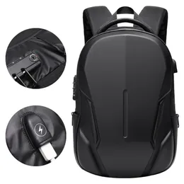 New chegada Moda Backpack Men Multifunction Hard Shell 15 6 polegadas Bolsa de laptop Oxford Business Rucksack Notebook P3076