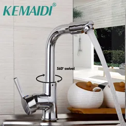 Torneiras de cozinha Kemaidi Basin Basin Bacia Tap Mixer Giratória Pia de banheiro e torneiras frias Montadas com o deck de mão única