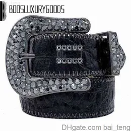 Bb 2023 Cintura Designer Simon Cinture per uomo Donna Cintura diamantata lucida bianca cintura uomo boosluxurygoods 0000258W 1x