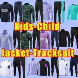 Kids Child Long Sleeve Tracksuit POLO BENZEMA Soccer Tracksuits 22 23 Football Shirt VINI JR CAMAVINGA TCHOUAMENI ALABA HAZARD MODRIC KROOS