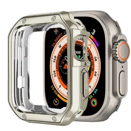 Apple Watch Ultra Series 8 49mm Iwatch Marine Strap Smart Watch Spor Kablosuz Şarj Kayışı Kutusu Koruyucu Kapak Kılıfı
