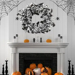 Dekoracyjne kwiaty dekoracje sezonowe dekoracja halloween atmosfera dostarcza układ sceny nietoperze szkielety wełniane paski kolorowe wstążki i