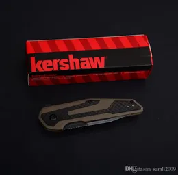 Nowe noże Kershaw 1160 Fraxion składane noża 275 CZARNY BLACK 8CR13MOV BLACK Kamienne Bor Bor Stalowe Handel z włókna węglowego 9679400