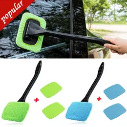 New Auto Cleaning Wash Tool with Long Handle Car Window Cleaner Washing Kit Windshield Wiper Microfiber Wiper Cleaner Cleaning Brush