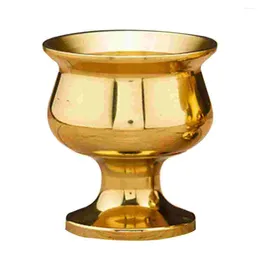 Ciotole Bicchieri d'epoca Bicchieri in ottone Portacandela votivo Sacrificio per acqua santa