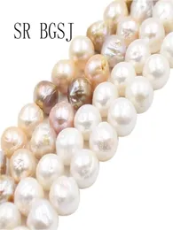 SR 1112mm White Mixed Colors Natural Round Freshwater Pearl Jewelry Design Beads Strand 15quot T2005077508513