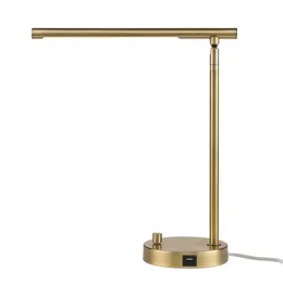 Ross 16 Integrated LED Matte Brass Desk Lamp, 91000667