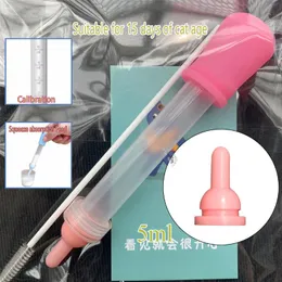 Köpek Giyim Hemşirelik Besleme Şişesi Meme ucu Fırça Kiti Pet Puppy Cat Değerlendirme 3ml 5ml Hayvan Bebek Besleyici Ürünleri