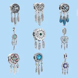 925 سحر الفضة الاسترليني لـ Pandora Jewelry Beads DIY Pendant Women Breads Beads Fine Europe New Silver Dreamcatcher
