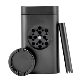Dugout Tobacco Grinder Case Set 32mm Smoking Accessroies Pinch Hitter Grinder Combo Aluminum Alloy Herbal Dry Herb Smoking Cigarette Accessories