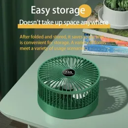 Katlanabilir Fan Taşınabilir Silencioso Zemin Fanı Ventilador Portatil USB Şarj Edilebilir Dişli Masa Masası Açık Kamp Fan
