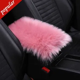 New Universal Car Armrest Mat Pads Furry Auto Center Console Cover Cushion Protector Winter Warm Super Soft Car Interior Supplies