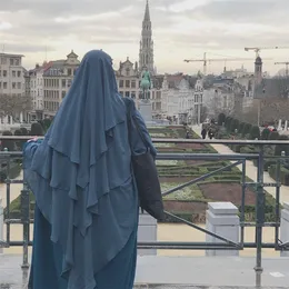 Hijabs Abayas för kvinnor muslimska vanlig diskant khimar pannband halsduk bön kläder pannband dubai saudiarabien indonesien 230512