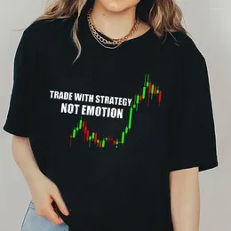 Kvinnors T-skjortor Day Trading Trader T-shirts High Street Women Fashion Hip Hop andningsbara toppar Bomullsmärken Kläder Män Tees