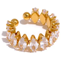 Znakomite pierścionki z cyrkonią sześcienną elegancką biżuterię mody kobiet