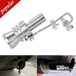 New Motorbike Car Exhaust Fake Turbo Whistle Pipe Sound Muffler Blow Off Valve S/M/L/XL Size Universal Simulator Whistler