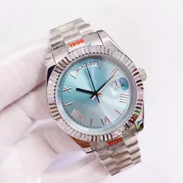 Relógio masculino U1 ST9 com mostrador azul bebê movimento automático 41 mm à prova d'água relógios pulseira de aço inoxidável 904L relógios de pulso