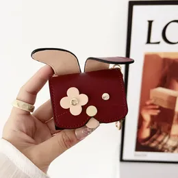 Fashion Brand Designer Cases for AirPods Earphone Pro 1 2 3 4 5 6 Beautiful Beautiful Cute Animals Cover Leather Retro Classic Bluetooth Protective Case with Logo Box