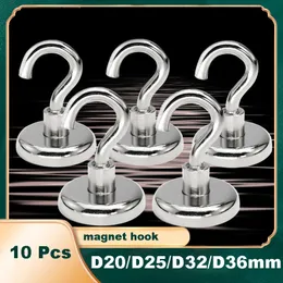 Magnets 10 Pcs Strong Magnetic Hook Golden Diameter 20mm 25mm 36mm 40mm 42mm 48mmNeodymium Home Kitchen Workplace etc 230512